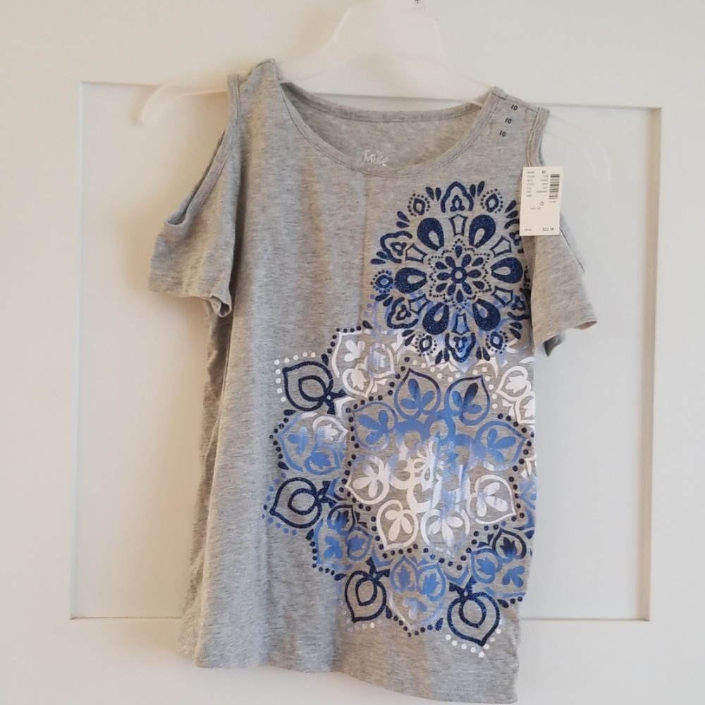 Justice Girls Off-Shoulder Shirt